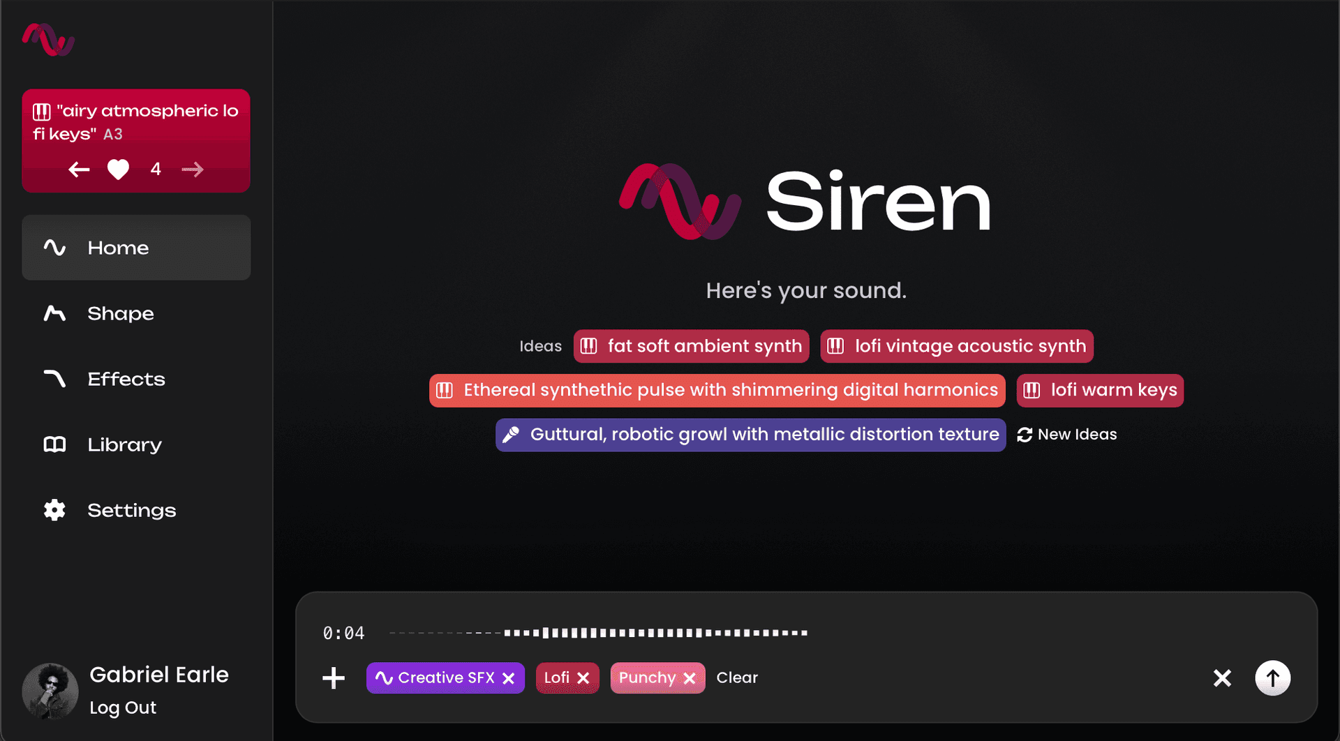 Create Anything - Siren Plugin - Fadr Plus