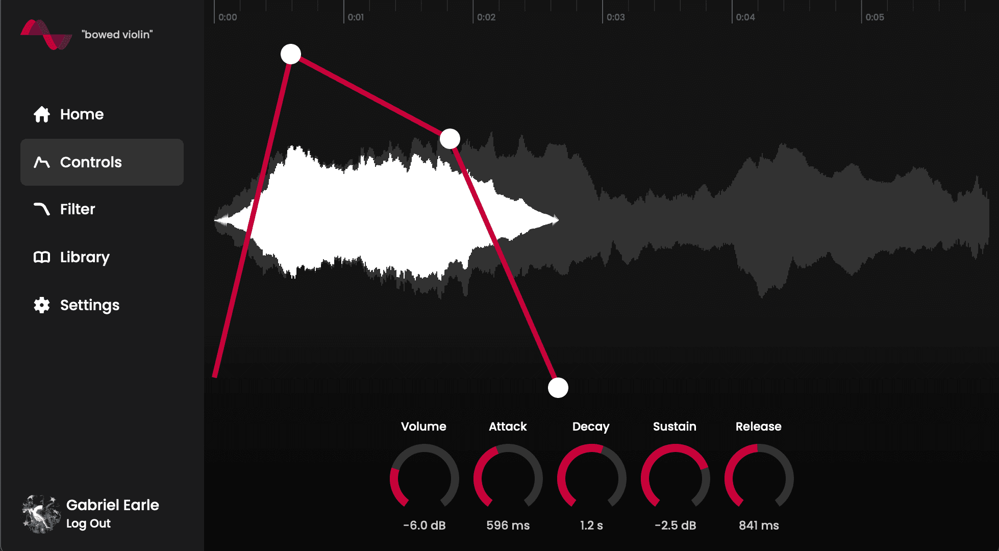 SynthGPT Controls Page - Fadr