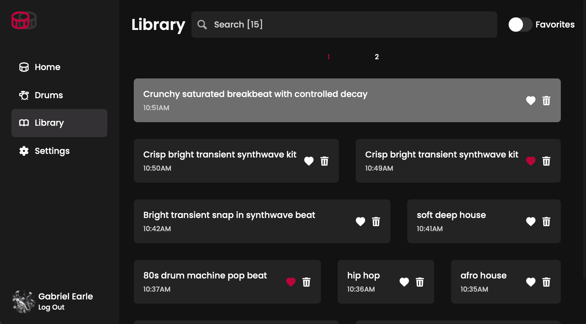DrumGPT Library - Fadr