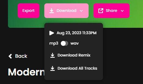 Fadr Remix Page download remix UI